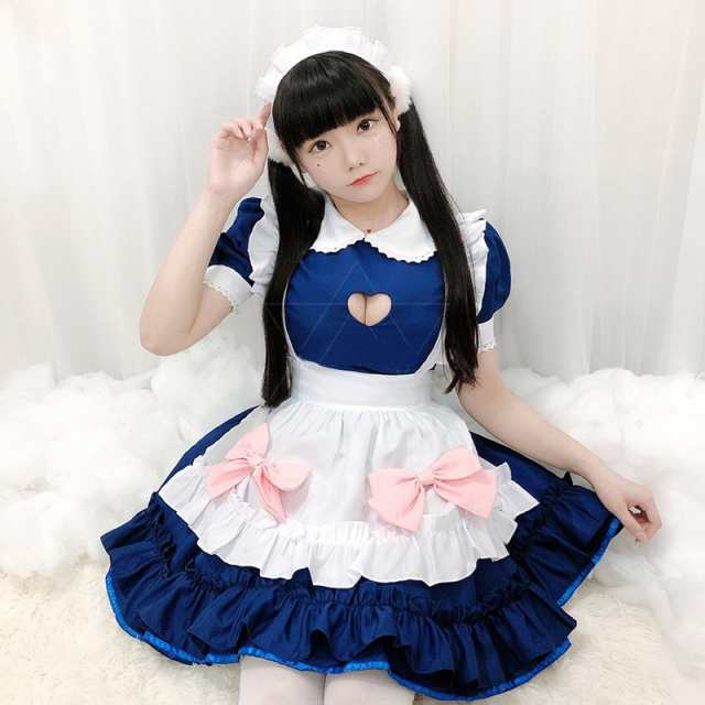 メイド服コスプレ ワンピース ロリータ ゴスロリ衣装ロリータ ジャンパースカート