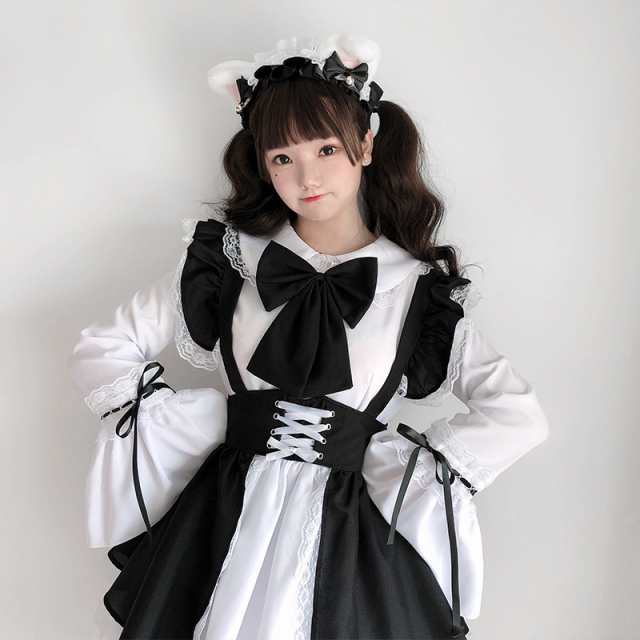 メイド コスプレ ワンピース ロリータ ゴスロリ 衣装 ロリータ ジャンパースカート アニメ ハロウィン cosplay lolita 大きいサイズ  森の通販はau PAY マーケット JM-TOKYO au PAY マーケット－通販サイト