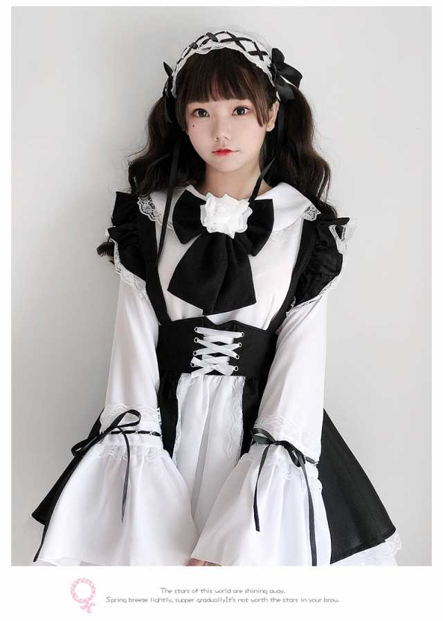 メイド　コスプレ ワンピース ロリータ ゴスロリ 衣装 ロリータ ジャンパースカート アニメ　ハロウィン cosplay lolita 大きいサイズ  森｜au PAY マーケット