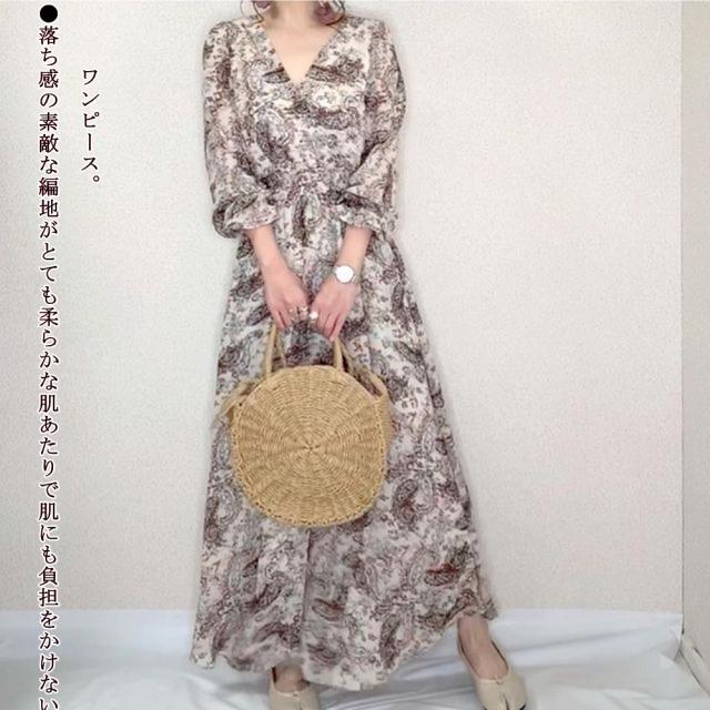 ワンピース レディース ロング丈 ワンピ ドッキングワンピ Vネック ワンピース 花柄 スカラップ 九分袖 ブラック 大人 21 春 夏の通販はau Pay マーケット Jm Tokyo