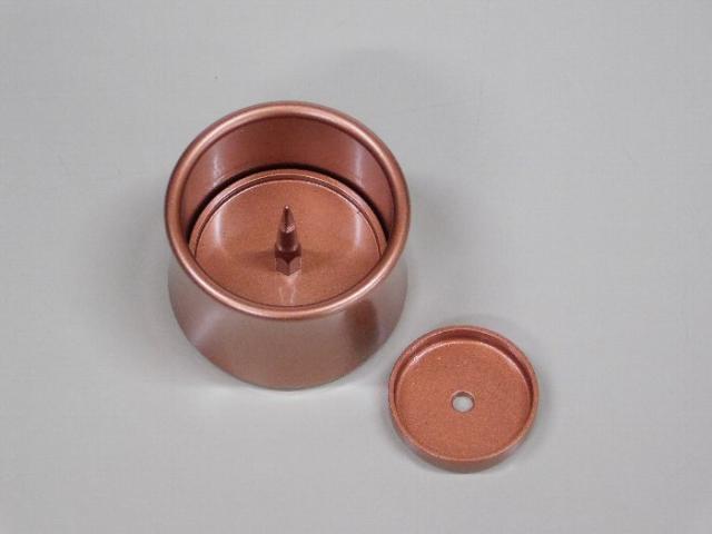 アルミ製仏具6点セット 橙色 送料無料 香炉 火立 花立 仏飯器 茶湯器 線香差 ミニ仏壇 モダン仏壇