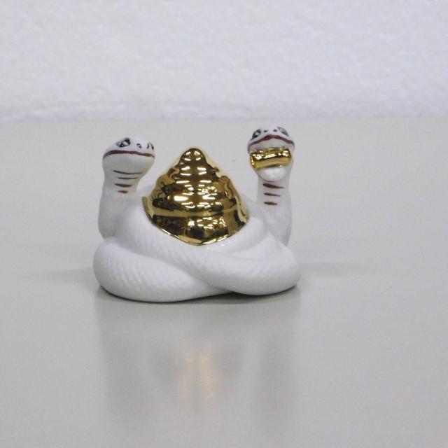 【巳神】ヘビ 巳神 ヘビ 陶器製3.5寸 神具 巳様 送料無料 蛇 開運 神棚