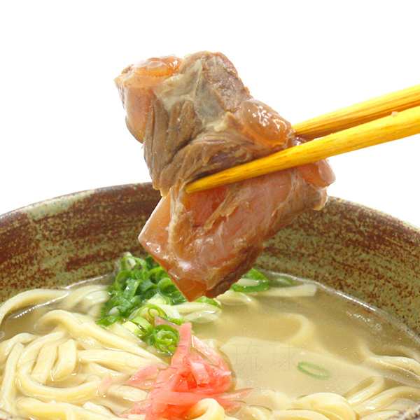 沖縄そば 生麺 （ソーキ肉 スープ付） 1人前×2袋 /ソーキそば 2人前 【M便】ポイント消化の通販はau PAY マーケット - 沖縄通販  ここち琉球