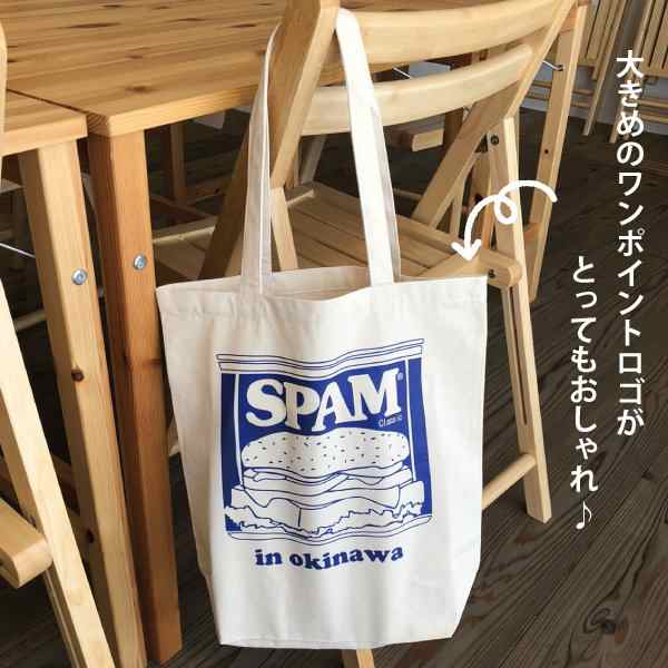 SPAMスパム トートバッグ /沖縄お土産 雑貨【M便】の通販はau PAY