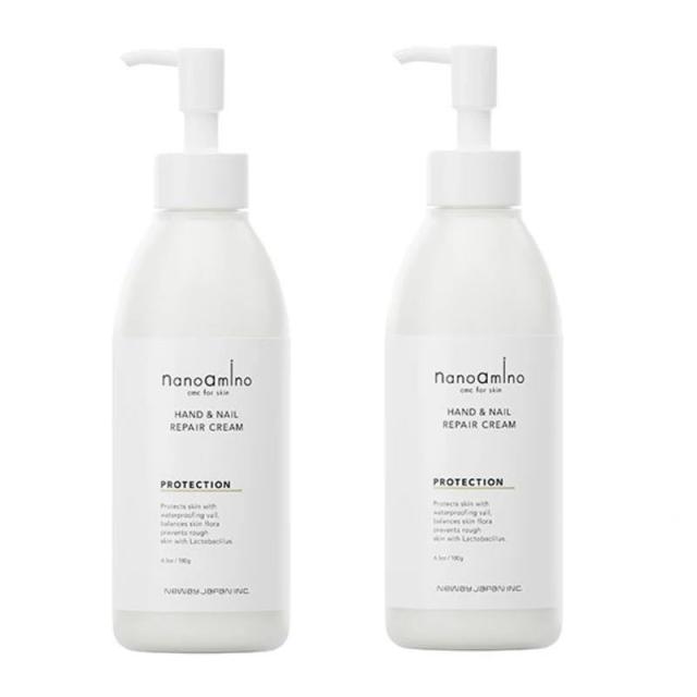 ニューウェイジャパン ナノアミノ　ハンド＆ネイル　リペアクリーム　プロテクション（無香料）　180g　×2
