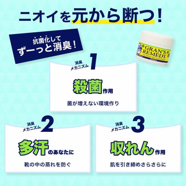 贈呈 大人気 グランズレメディ 50g 2個セット クールミント 消臭効果