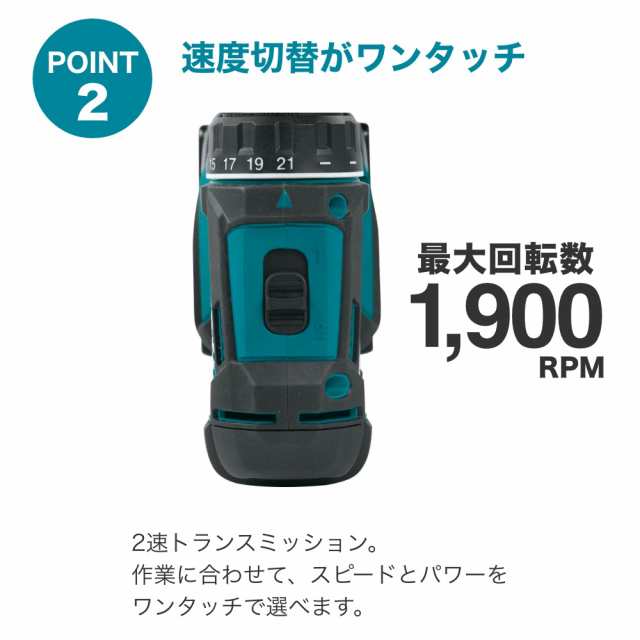 マキタ ドリル 18v XFD10Z 電動ドリル ドリルドライバー 充電式ドリル 電動ドリルドライバー ドライバー 電動工具 コードレス 純正 並行の通販はau  PAY マーケット 天神ツール au PAY マーケット店 au PAY マーケット－通販サイト