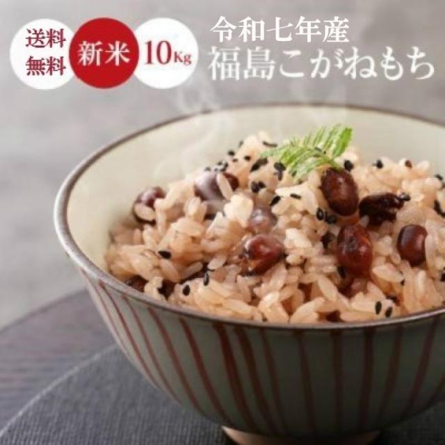 米 玄米 お米 こめ もち米 10kg 令和7年産 送料無料 福島県産こがねもち 10kg 【沖縄・離島は送料無料ライン対象外】