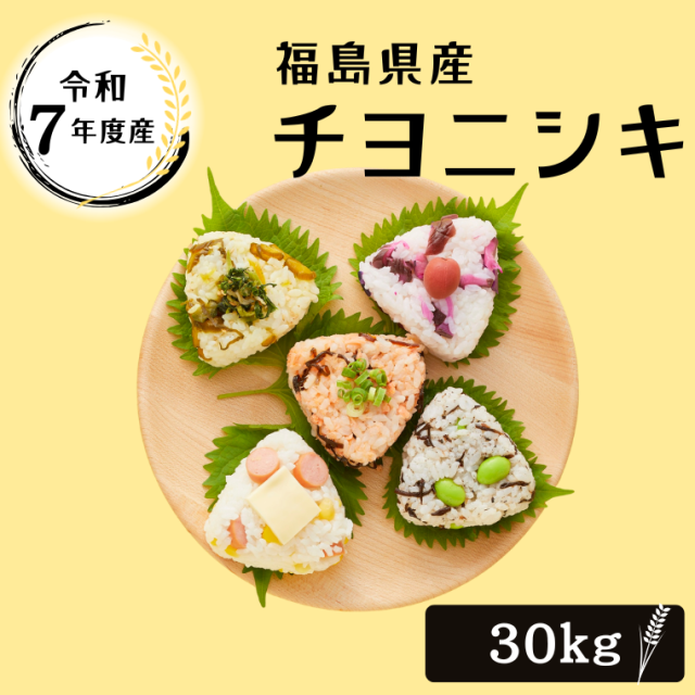 無洗米 玄米 米 お米 こめ 30kg 令和7年産  送料無料 福島県産チヨニシキ 30kg 【別途送料 北海道＋400円 九州＋600円 沖縄・離島＋2500円】