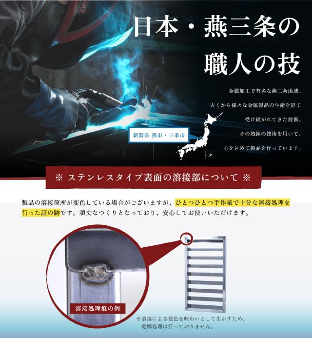 室外機カバー用サイドルーバー ステンレス 日本燕三条製 EX301-side-01S 頑丈 サビに強い 日除け 雨 雪 対策 エアコン シルバー 約幅34×奥行4×高さ62cm 組立簡単 クーラー 遮熱 日よけ 夏 冬 ベランダ ガーデニング_3