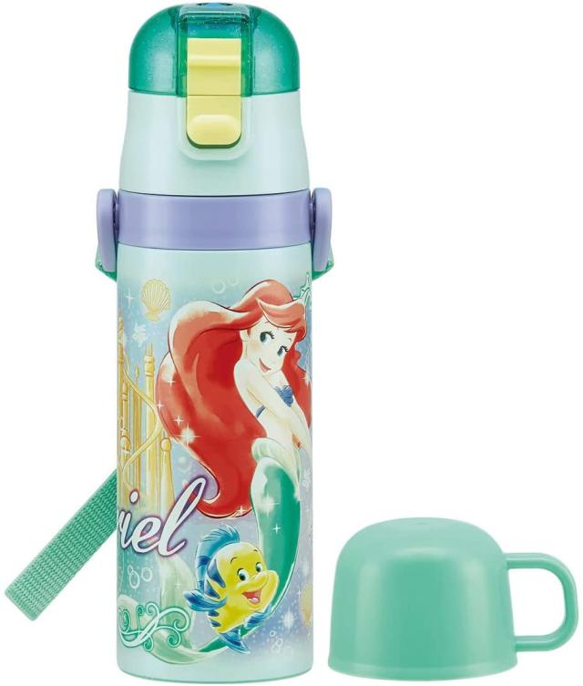 スケーター 子供用 2way ステンレス水筒 コップ付き アリエル 19 ディズニー Skdc4 の通販はau Pay マーケット Premium Select