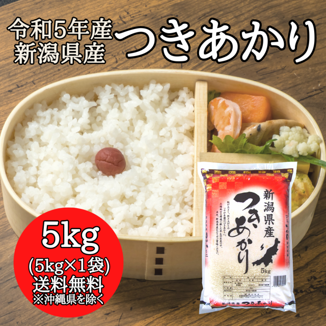 【送料無料　PAY　PAY　の通販はau　精米　マーケット　au　5kg　※沖縄送料+2,200円】　マーケット店　送料無料　5キロ　米　PAY　au　新潟おこめ市場　令和5年　マーケット－通販サイト　お米　（5キロ×1袋）　令和5年産】新潟県産　5kg　つきあかり　5kg