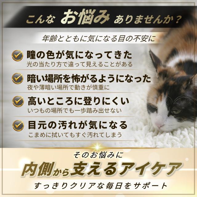 ペッツプラス プレミアムアイ 猫 目 サプリ アイケア 瞳 健康維持 シニア猫 国産 無添加 獣医師監修 ブルーベリー ルテイン アントシアニン プロポリス 猫用サプリメント_1