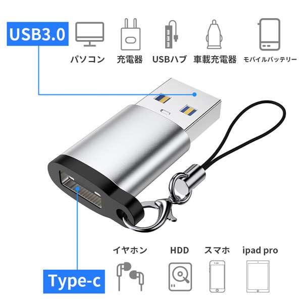 USB to Type-C 変換アダプタ コネクター タイプc アダプタ USBアダプタ 急速充電 高速データ転送 互換性 PC 充電器 USB-Aインターフェーの通販はau  PAY マーケット - 大良商店