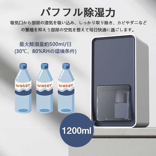 クーポン500円 除湿機 除湿器 10ml 高効率除湿 湿度調節 梅雨対策 コンパクト おしゃれ ペルチェ式 卓上 カビ防止 部屋干し 軽量 静の通販はau Pay マーケット 大良商店