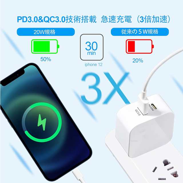 PD充電器 2in1 PD+QC3.0 20W PSE認証 2ポート スマホ充電対応 ACアダプター acコンセント タイプC 急速充電器 iphone充電/Android充電 新の通販はau PAY マーケット 大良商店 au PAY マーケット-通販サイト ACアダプター カラフル android 充電器 iPhone 充電器 スマホ