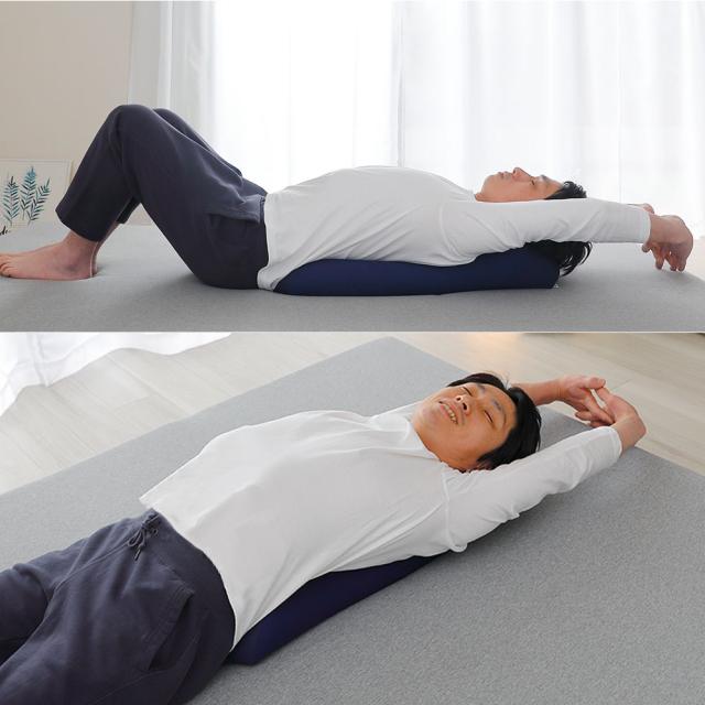 王様の背中枕 ゴロンと寝転ぶだけで背中を伸ばすことができるストレッチ枕 背中枕 腰枕 クッション 反り腰 平背 巻き肩 猫背 肩 肩甲骨 姿勢 室内 健康 寝ながら エクササイズ ポール 伸ばし 誕生日 ギフト プレゼント 父の日 プレゼント ギフト の通販はau PAY