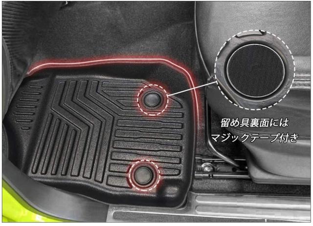 スズキ ジムニー JB64型 JB74型 3Dフロアマット 立体カーマット AT車 オートマ車用 マニュアル車用 MT車用 選べる 防水 滑り防止 耐汚れ TPO素材 カスタムパーツ 車種専用設計 取付簡単 保護パーツ カー用品 3Pセット 新型ジムニー JB64 JB74型 MT車用 ブラック jimny_4