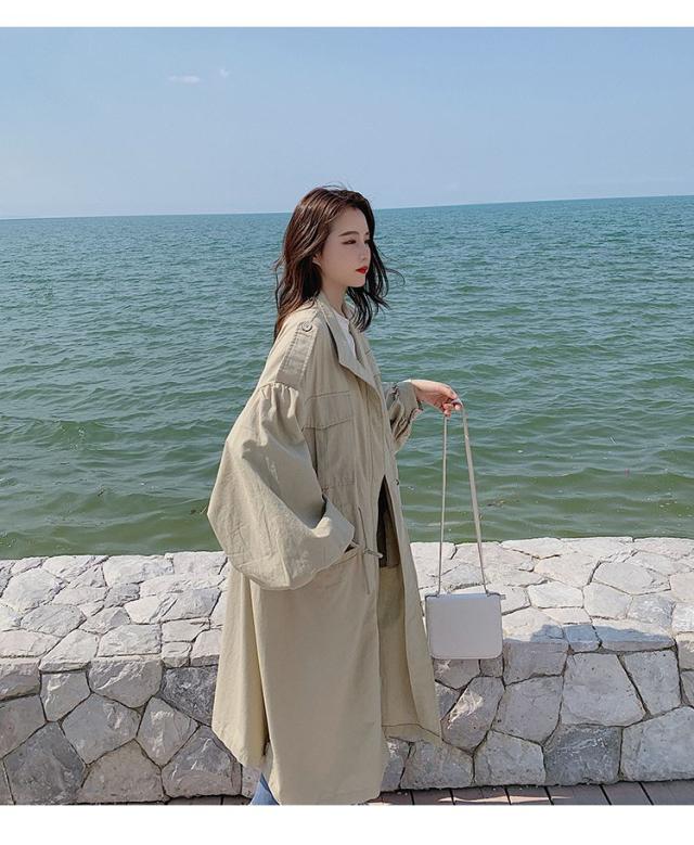 シャツコート オーバーサイズ ゆったり ビッグシルエット レディース モッズコート ステンカラーコート 秋冬 無地 カーキ グリーン ローの通販はau Pay マーケット ウッディーベース４号店