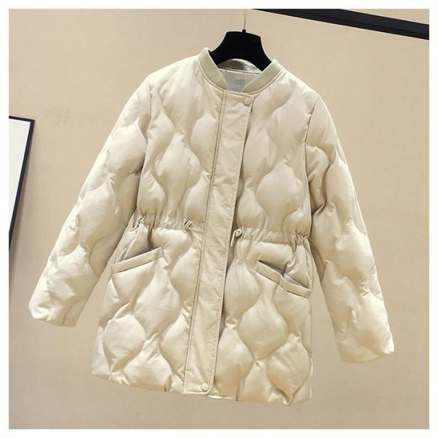 コート ゆったり 厚手 ジッパー付き キルティング レディースアウター ジャケット ウエスト絞り ミディアム カジュアル フォーマル ホワの通販はau Pay マーケット ウッディーベース４号店