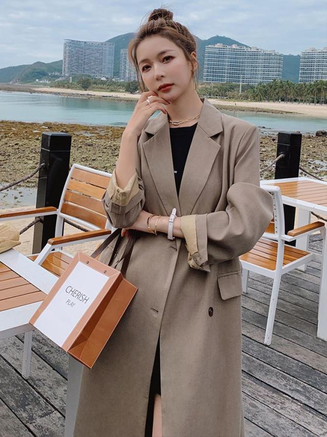 テーラードジャケット レディース ウエストマーク オフィス 通学 きれいめ シンプル ロング丈 春 カーキ ブラックの通販はau Pay マーケット ウッディーベース４号店