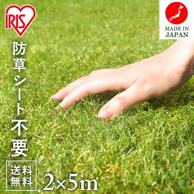 人工芝 防草 2m×5m 芝丈30mm マット 芝生 庭 芝生ロール お庭 【10平米】 人工芝マット リアル防草人工芝 RP-3025  アイリスオーヤマ 庭 ｜au PAY マーケット