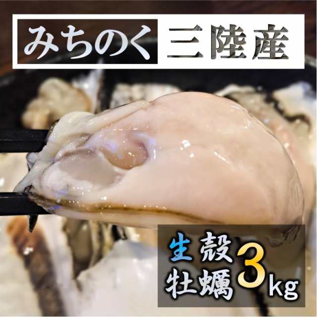 牡蠣 生食OK みちのく三陸産 殻付き生牡蠣 3kg 亜鉛の摂取源No.1 ウイルス対策 新鮮 石巻 宮城 岩手 コロナ禍を乗り切る ミネラル アミノの通販はau  PAY マーケット - イワカキ商店 au PAY マーケット店