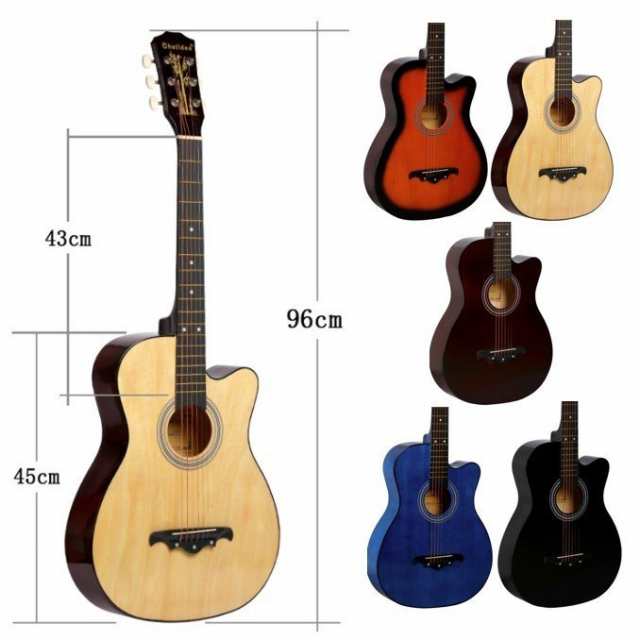 13373円 再入荷/予約販売! 軽量ギター アコースティックギター38インチサペリフォークギター初心者の学生男女初心者の練習 習得が容易 色 : Sunnet Size 38inch