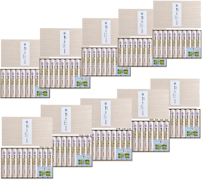 送料無料 延寿庵稲庭そうめん 稲庭の糸９００g 約１０人前 贈答用木箱入り×１０箱の通販は