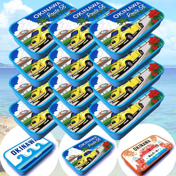 ミントタブレット ミント缶 清涼菓子  沖縄県NEXT優良県産品 沖縄 お土産 ノベルティ 沖縄限定 OKINAWAミント缶 12缶パックの通販は 5,045円