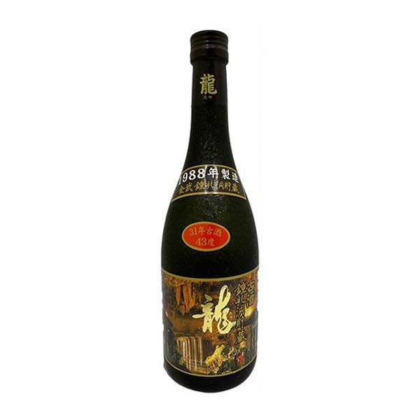 泡盛 龍 1988年製造 鍾乳洞 貯蔵酒 令和元年 43度 720ml 金武酒造 焼酎 沖縄土産 ギフト 家飲み