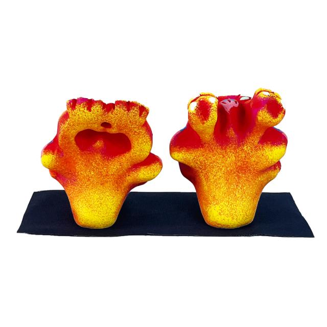 最終値下げ。米子焼き♡ハッピーバンザイ激レア商品 米子焼 希少 沖縄 シーサー 置物 フィギュア ハッピィー