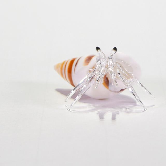 ガラス細工 ヤドカリ 沖縄 お土産 お取り寄せ 海の生き物 置物