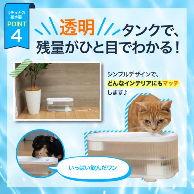 猫 給水器 自動給水器［ペット食育士監修］ 自動 犬 給水 水飲み器 大