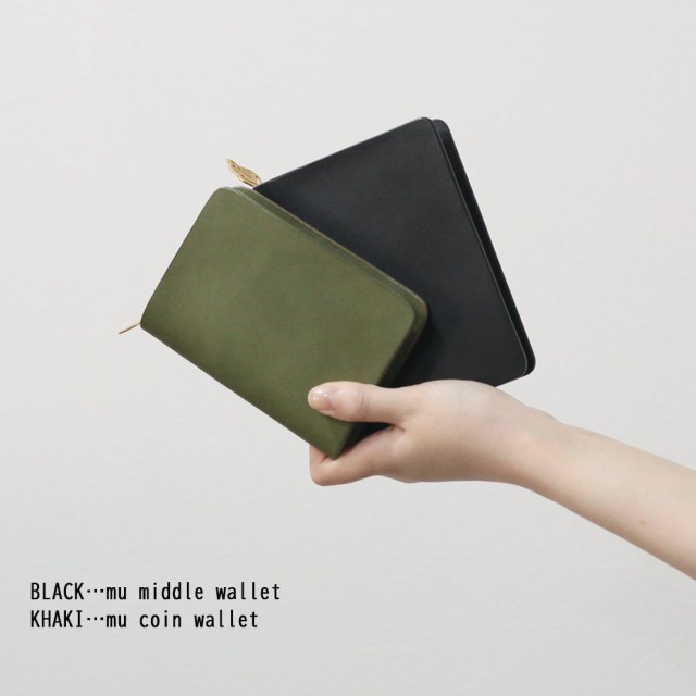 mnoi（ムノイ） / mu middle wallet -black- / ミドルウォレット - ブラック