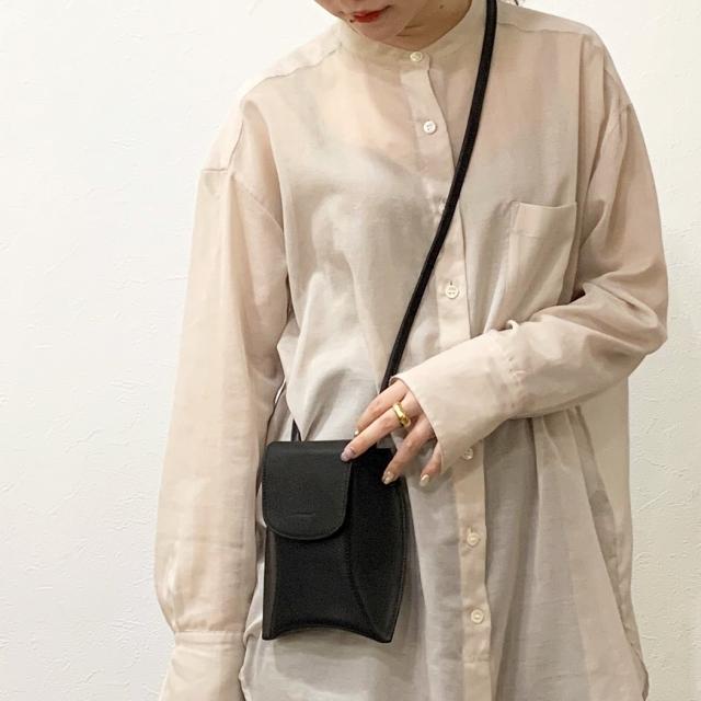 mnoi（ムノイ） / Ar bag　-black-  ショルダーバッグ -ブラック