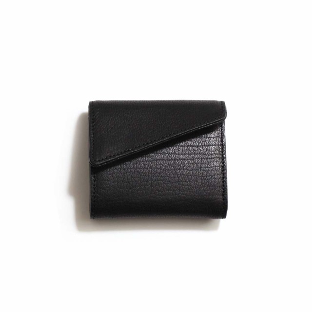 Ense アンサ ミニ財布 sew127R garcon mini wallet right ミニウォレット ブラック 財布 シンプル 軽量 大容量 可愛い 大人 20代 30代 40