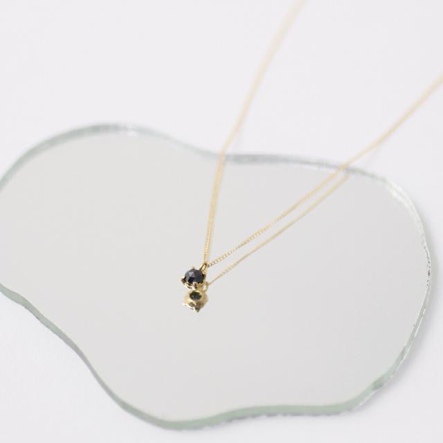 イロンデール エペパン hirondelle et pepin / k18 hn-291 ローズカットブラックダイヤネックレス レディース ギフト プレゼント アクセサリー ジュエリー 20代 30代 40代 50代