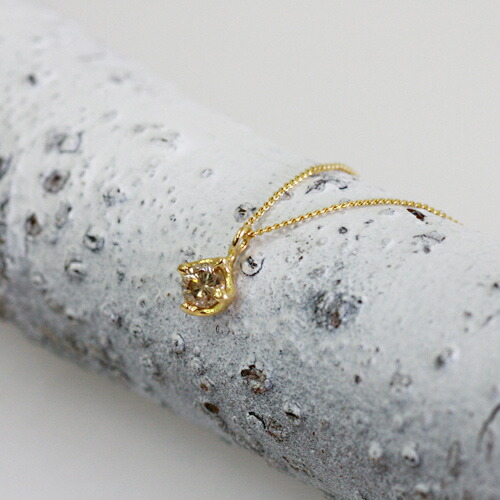 イロンデール エペパン hirondelle et pepin / k18 hn-290 ブラウンダイヤネックレス レディース ギフト プレゼント アクセサリー ジュエリー 20代 30代 40代 50代