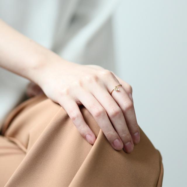 イロンデール エペパン hirondelle et pepin / k18 hr-19fw-547 2ピース ミニ立て爪 リング /ダイヤ / ルビー / サファイヤ / エメラルド レディース 指輪 ギフト プレゼント 記念日 アクセサリー ジュエリー 20代 30代 40代 50代