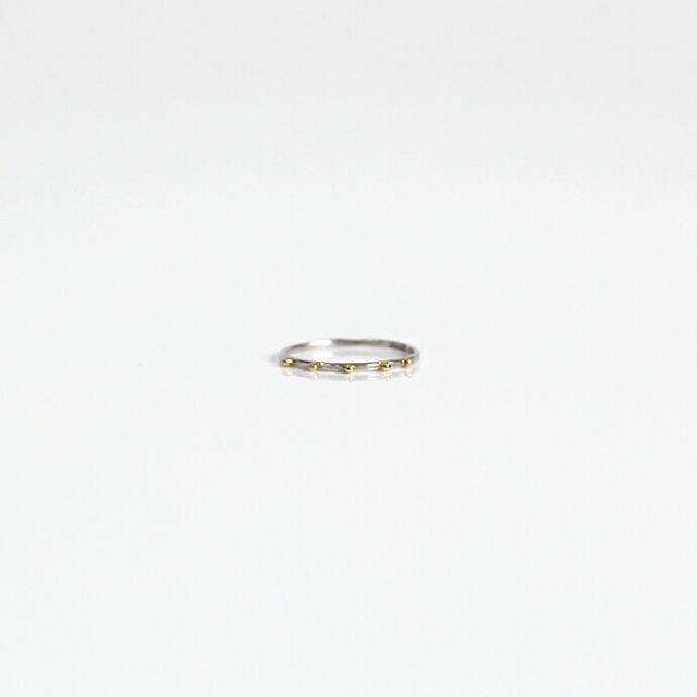 イロンデール エペパン hirondelle et pepin / pt pr-64 ドット リング コンビ S レディース 指輪 ギフト プレゼント 記念日 アクセサリー ジュエリー 20代 30代 40代 50代
