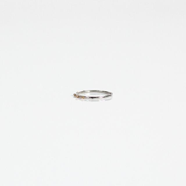 イロンデール エペパン hirondelle et pepin / pt pr-64 ドット リング コンビ S レディース 指輪 ギフト プレゼント 記念日 アクセサリー ジュエリー 20代 30代 40代 50代_1