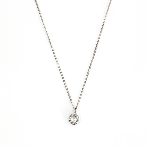 イロンデール エペパン hirondelle et pepin / pt900 pn-31 ローズカットダイヤ ふくりん ネックレス レディース ギフト プレゼント アクセサリー ジュエリー 20代 30代 40代 50代