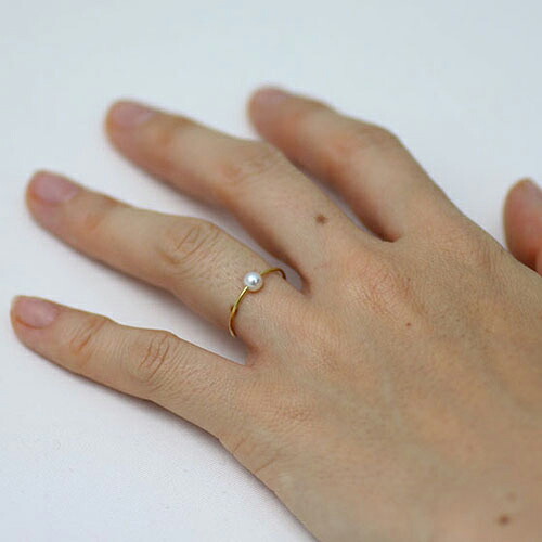 イロンデール エペパン hirondelle et pepin / k18 hr-9s-264 パールリング レディース 指輪 ギフト プレゼント 記念日 アクセサリー ジュエリー 20代 30代 40代 50代_2
