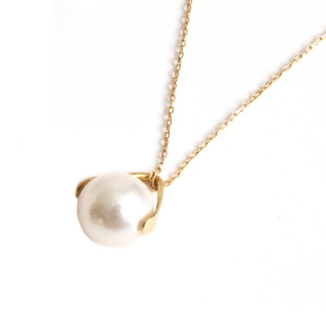 hirondelle et pepin（イロンデールエペパン）/ hn-21fw-548 k18 sirene perl necklace シレーヌ パール ネックレス - ゴールド レディース ネックレス ギフト プレゼント 記念日 アクセサリー ジュエリー 20代 30代 40代 50代_1