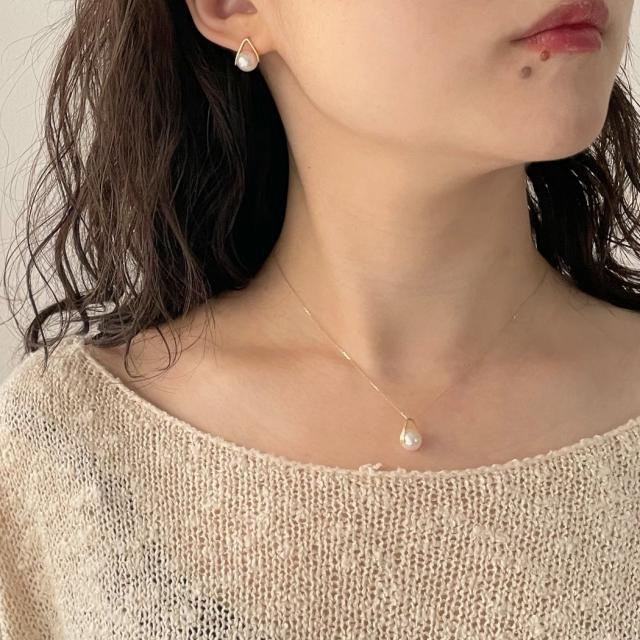 hirondelle et pepin（イロンデールエペパン）/ hn-21fw-548 k18 sirene perl necklace シレーヌ パール ネックレス - ゴールド レディース ネックレス ギフト プレゼント 記念日 アクセサリー ジュエリー 20代 30代 40代 50代_4