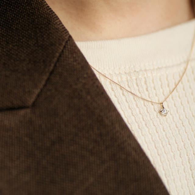 イロンデール エペパン hirondelle et pepin / k18 hn-416 ローズカット ダイヤ ネックレス レディース ギフト プレゼント アクセサリー ジュエリー 20代 30代 40代 50代