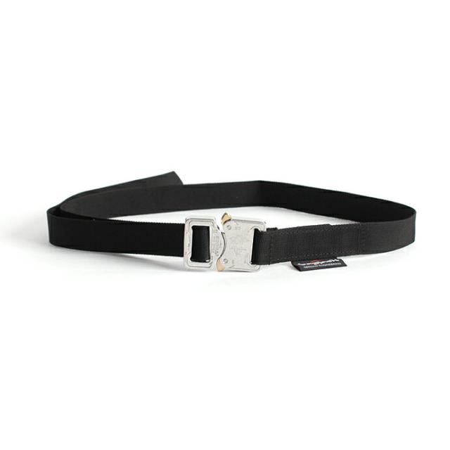bagjack / Belt 25mm - Black Polished Cobra 01498 バッグジャック ベルト ブラック／シルバー 送料無料