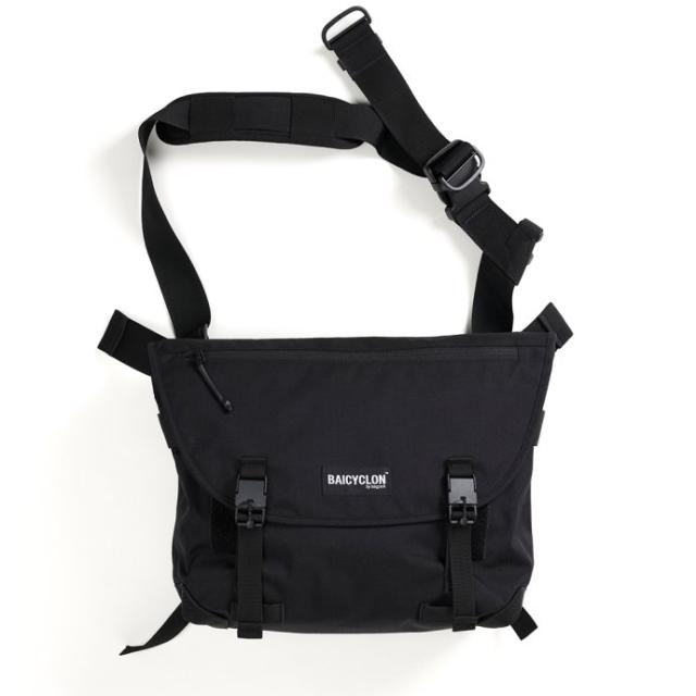 BAICYCLON by bagjack / CORE LINE CL-02 MESSENGER BAG バイシクロンバイバッグジャック メッセンジャーバッグ ブラック 500Dコーデュラ CORDURA ナイロン メンズ ショルダー 大きめ 大容量 シンプル 黒 ポイント 消化