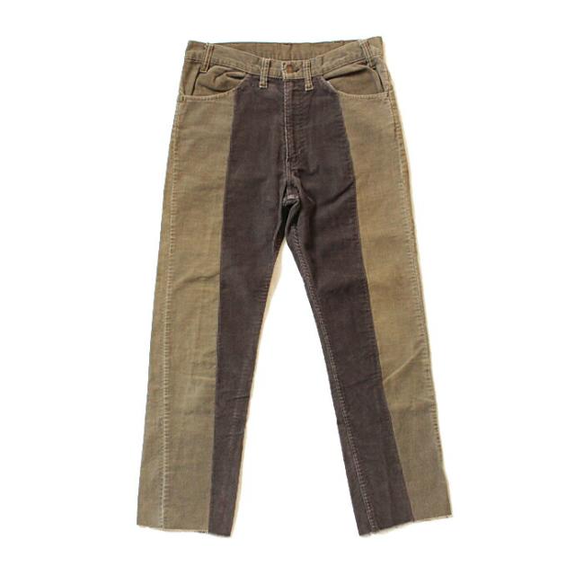 Hexico(ヘキシコ)/ Deformer Pants - Ex. U.S. Corduroy リメイクコーデュロイパンツ - 33 ベージュ